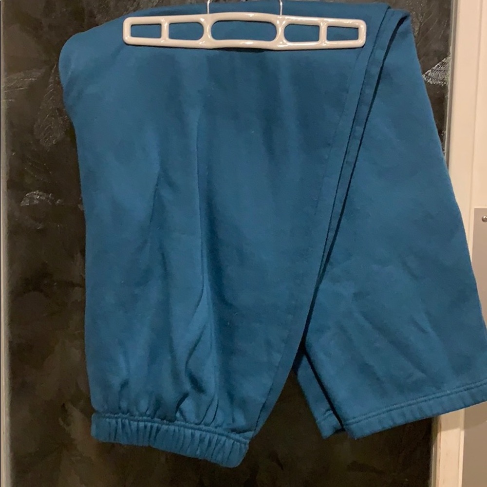 Teal sweat pants